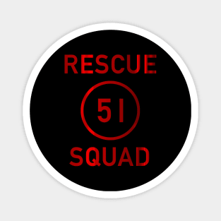 Squad 51 (Red Metallic) Magnet